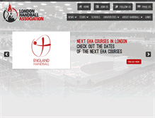 Tablet Screenshot of londonhandball.co.uk